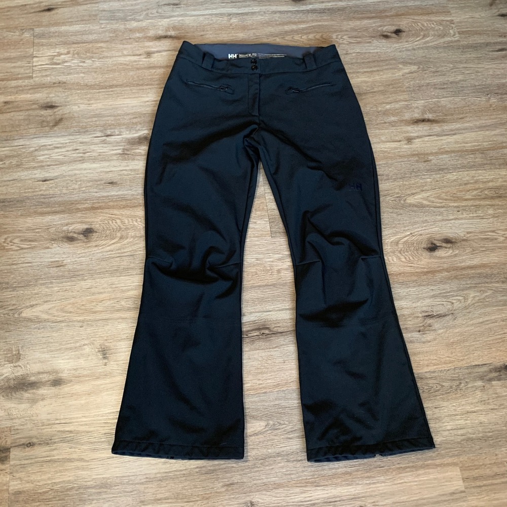 Helly Hansen Bellissimo Softshell Ski Pants Black Womens XL Regular 65736